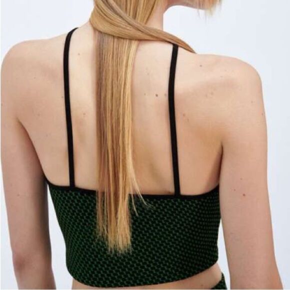 Zara Jacquard Print Halter Neck Top Mini Skirt Set - Picture 8 of 8